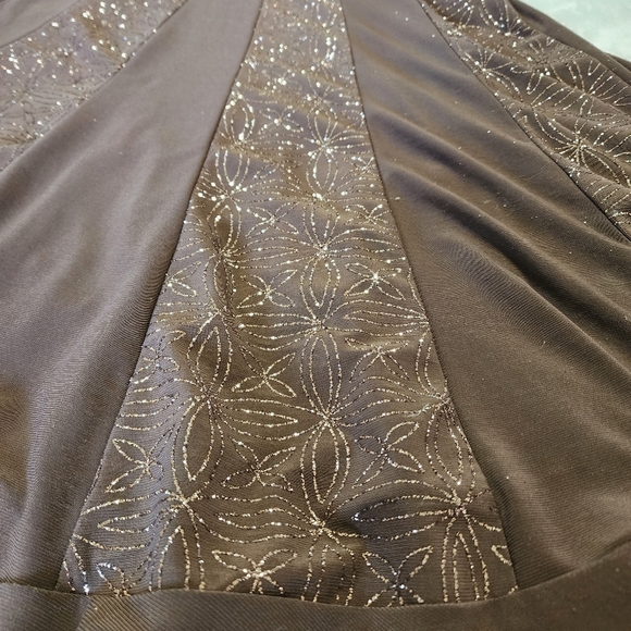 Dressbarn Brown 2-Piece Dress Set w/ Jacket | Size 4‎ | Classic Career or Church - Picture 6 of 6